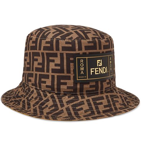 mens fendi hats|fendi bucket hat men's.